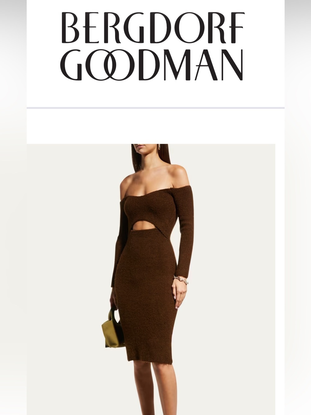 L’agence Brown Sweater Dress XS